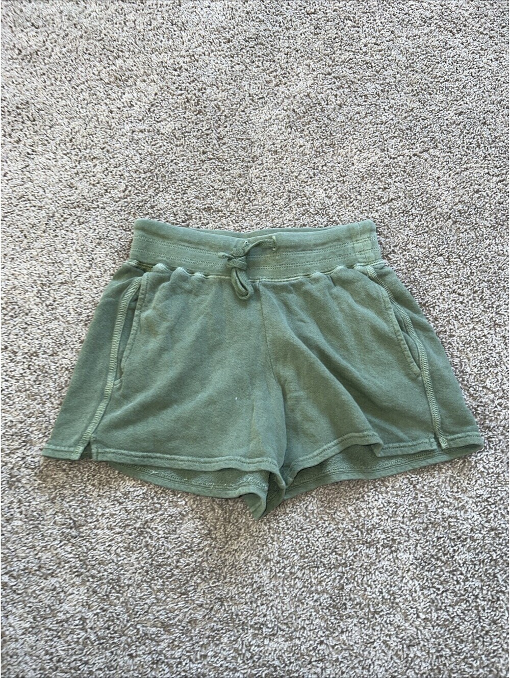 Unsubscribed Sweat Shorts Loungewear - size XXS Olive